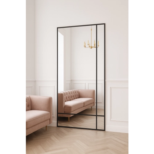 Lustro loft ze szprosami - LUKAS - kolor ramy do wyboru